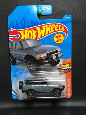 2021 Hot Wheels #226 HW Hot Trucks 7/10 TOYOTA LAND CRUISER 80 Gray w/Gray Baja5