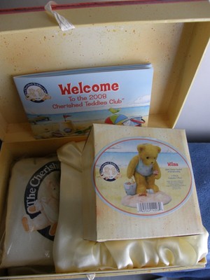 Cherished Teddies WILMA Beach Photo Box 2008 CHARTER CLUB BEAR ON BEACH CT0114