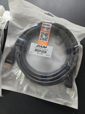 NEW Zuum 10 ft Premium HDMI Cable with S Lock HP-L-10FT