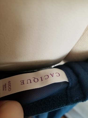 NWOT Cacique Lingerie Chiffon Babydoll Nightie Bustier Teddy Blue Sheer 40DD