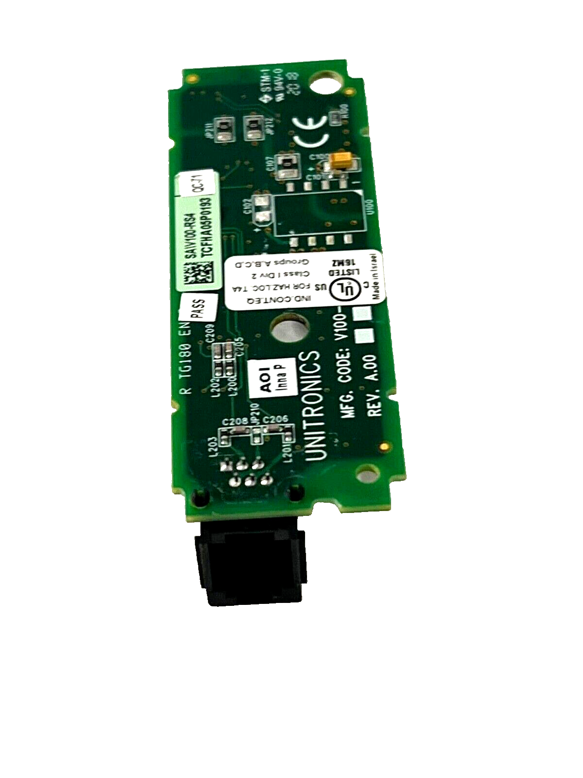 UNITRONICS V100-RS4 ISOLATED SERIAL MODULE USED.