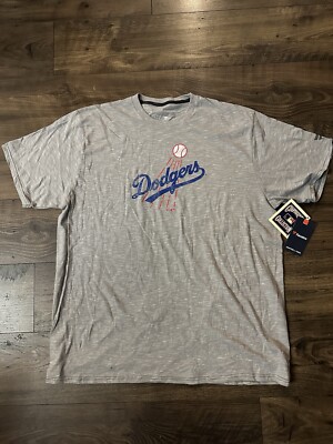 Men's Heather Gray Los Angeles Dodgers Cooperstown Collection Huntington 2XL