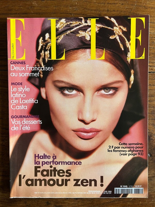 Elle French #2735 Juin 1998 - Laetitia Casta - Daryl Hannah - Mode Allure Tango