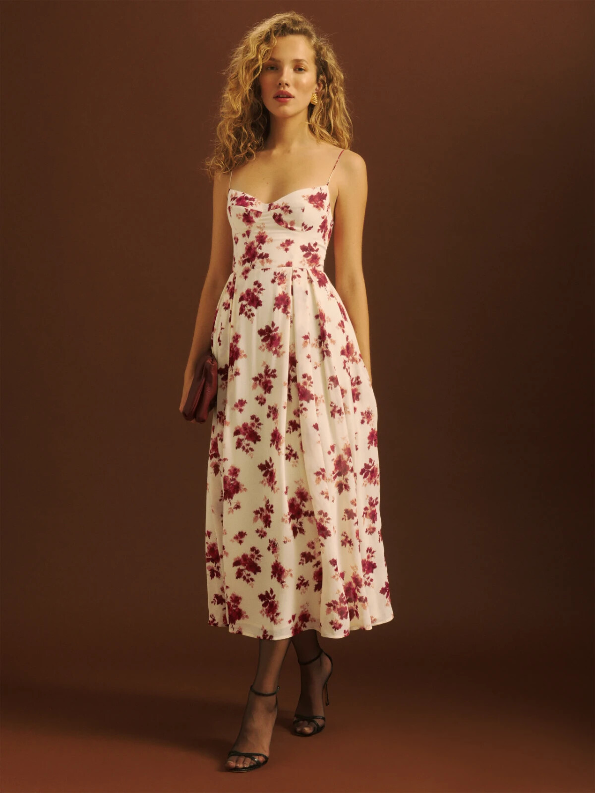 Pre-owned Reformation Jaelyn Dress - Carmina ( Size Us 6 & Us 8 ) In Multicolor
