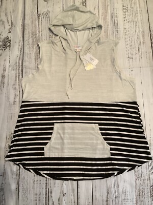 NWT LuLaRoe 3XL Brittany Hooded Tank - As Pictured