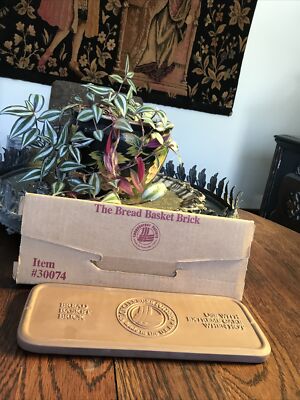 Longaberger Pottery The Bread Basket Brick Clay Warmer #30074 NEW In BOX