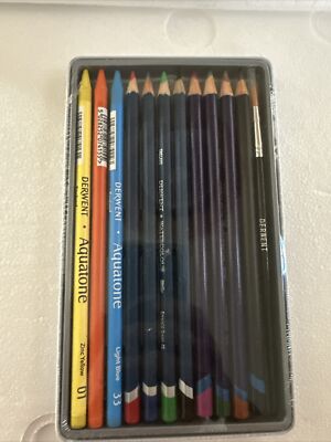 Derwent Watercolour Collection Sampler Kit Painting & Drawing Set 12 Item Set