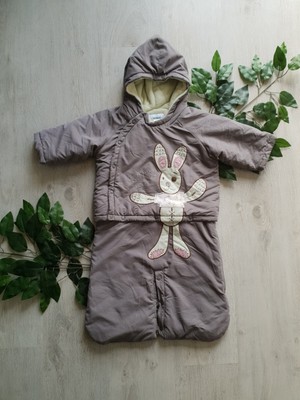 Size 6-9 Months Boy's VERTBAUDET by COLIN & COLLINE grey/beige 2 parts snowsuit