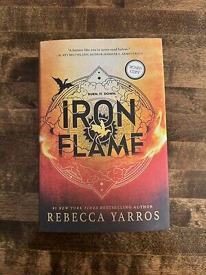 Iron Flame By Rebecca Yarros Signed First Edition Sprayed Edges