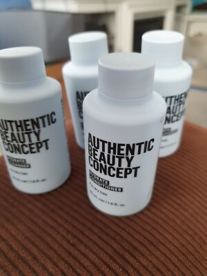 2x Authentic Beauty Concept Hydrate Cleanser & Conditioner Set 1.6 Oz 50 mL 