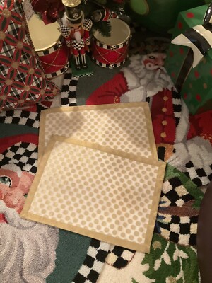 Mackenzie-Childs SWEETBRIAR BIG (MEDIUM) DOT Placemats 1 Set Of 2. NIP.