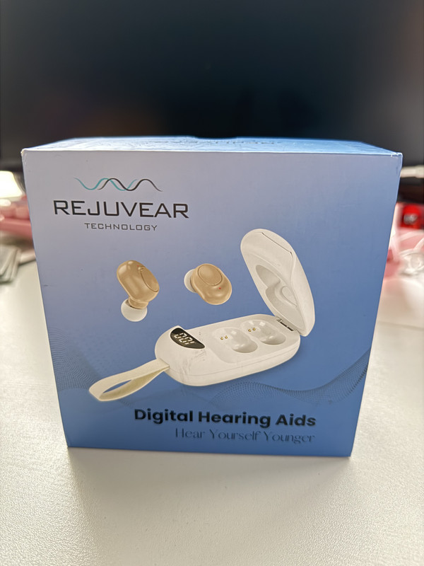 Rejuvear rechargeable hearing aids - bluetooth - mild/moderate hearing loss