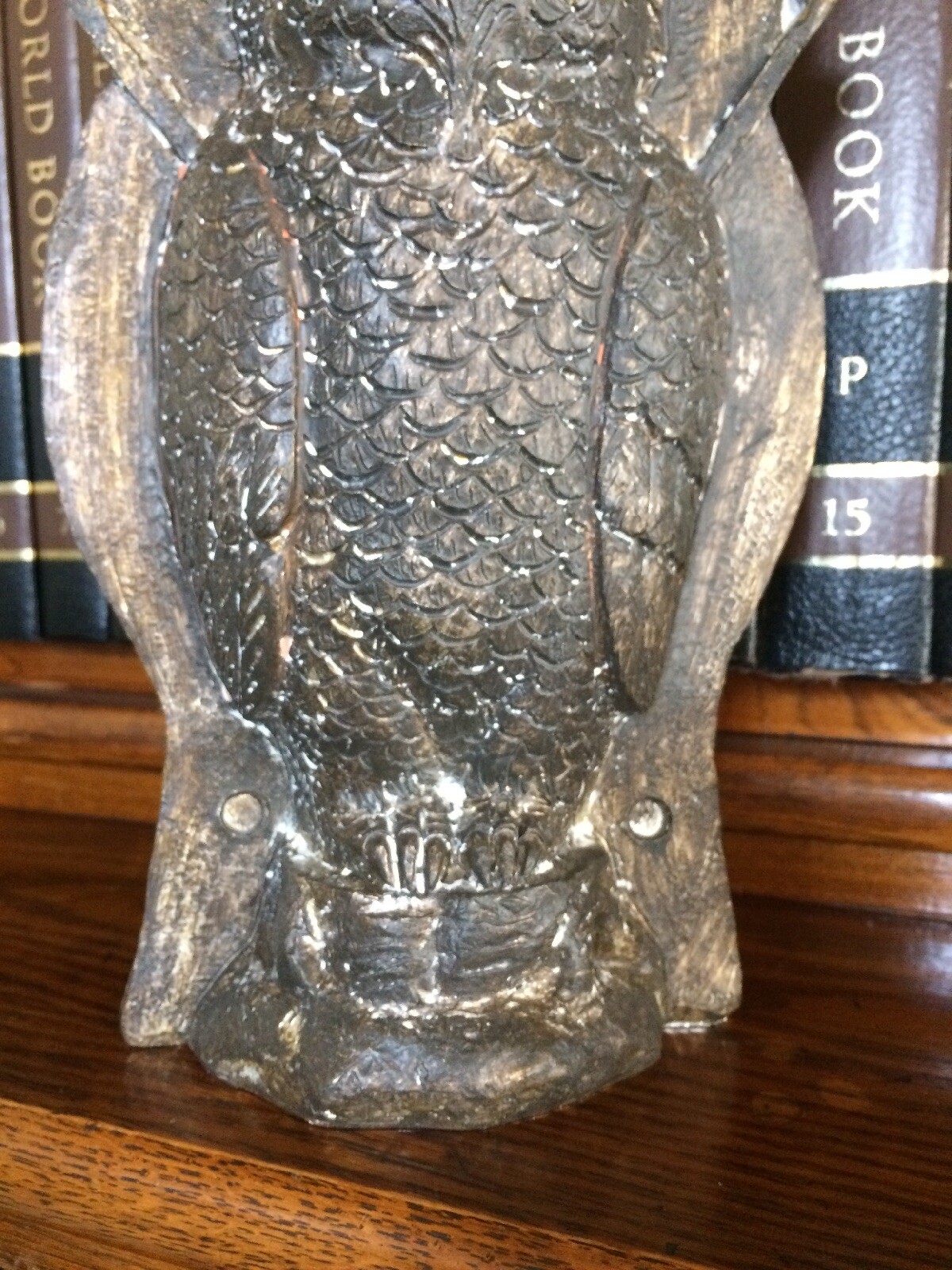 Primitive Tin Style Owl Bronze Resin Chocolate Mold Rustic Halloween Home Decor