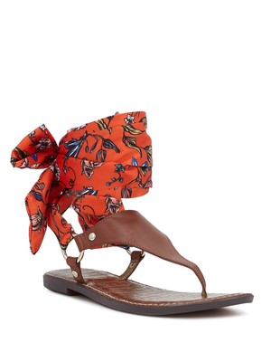 

Оранжевые кожаные ремешки Giliana с круглым носком SAM EDELMAN 8,5 м, Оранжевый, E8464M1