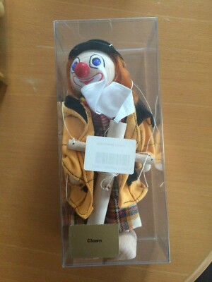 Holzmarionette CLOWN von DECOTOY /Schweiz. NEU/UNBENUTZT - RARITÄT! 