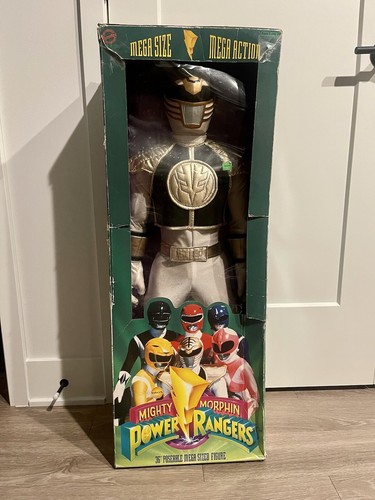 Toy Makers Mighty Morphin Power Rangers White Ranger 3 Ft  ActionFigure 1990’s