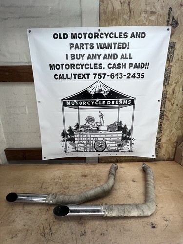 Khrome Werks AR 2” Drag Pipes For 1984-2000 Harley Davidson FXR