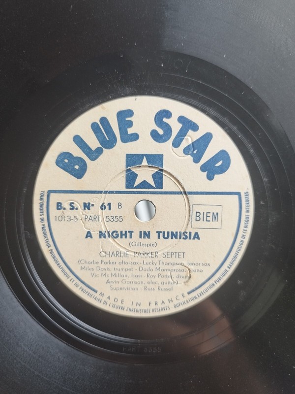 Disque 78 Tours - Charlie Parker Septet (Miles Davis)