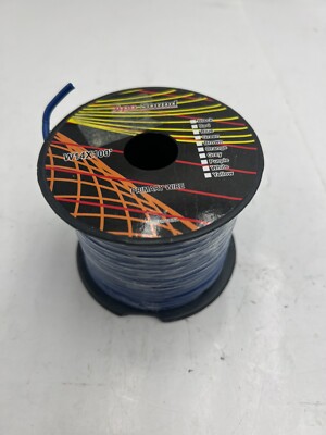 Apo Sound W14x100' Primary Wire Blue Heavy Duty Spool