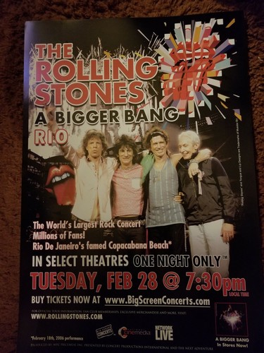 ROLLING STONES 2006 RIO PROMO POSTER | eBay