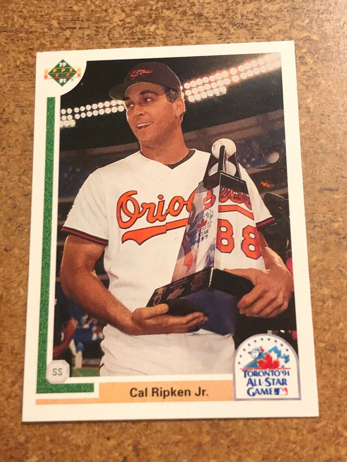 1991 Upper Deck Baseball # 85F Cal Ripken All-Star Game MVP 1991 Upper Deck Baseball # 85F Cal Ripken All-Star Game MVP