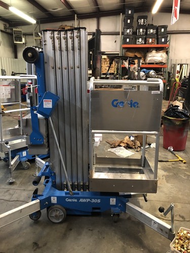 2017 GENIE AWP-30S DC POWERED VERTICAL MAST ONE MAN SCISSOR JLG AWP LIFT