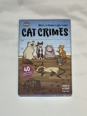 ThinkFun Cat Crimes Logic Game (1550) - Complete