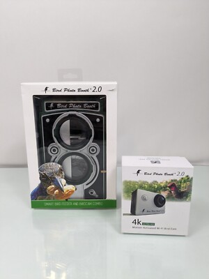 Smart Bird Feeder Photo Booth 2.0 + 4k Ultra HD MA WiFi Bird Camera