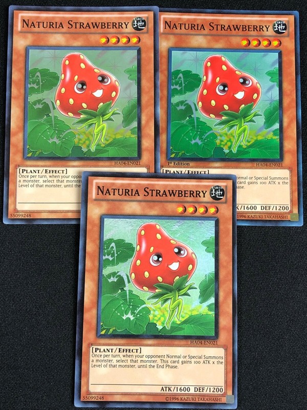 HA04-EN021 Naturia Strawberry Super Rare UNL Edition Mint YuGiOh Card