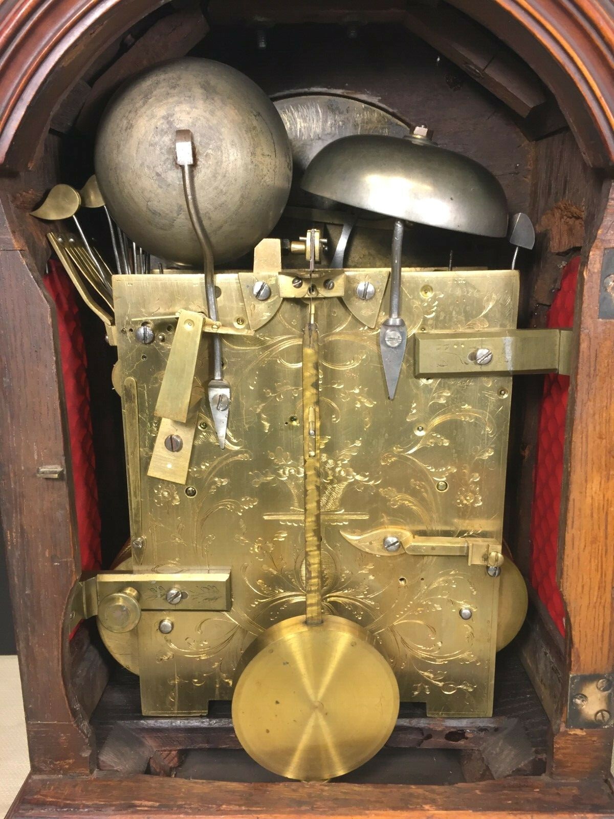 Brockbank Triple Fusee Bracket Clock 1780s 8 Bell Chime Nest 1 Bell Hour Strike