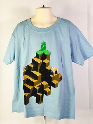 Rare Minecraft PLAINS T-Shirt (Youth SMALL) (YS) Loot Crate Mine Chest June 2017