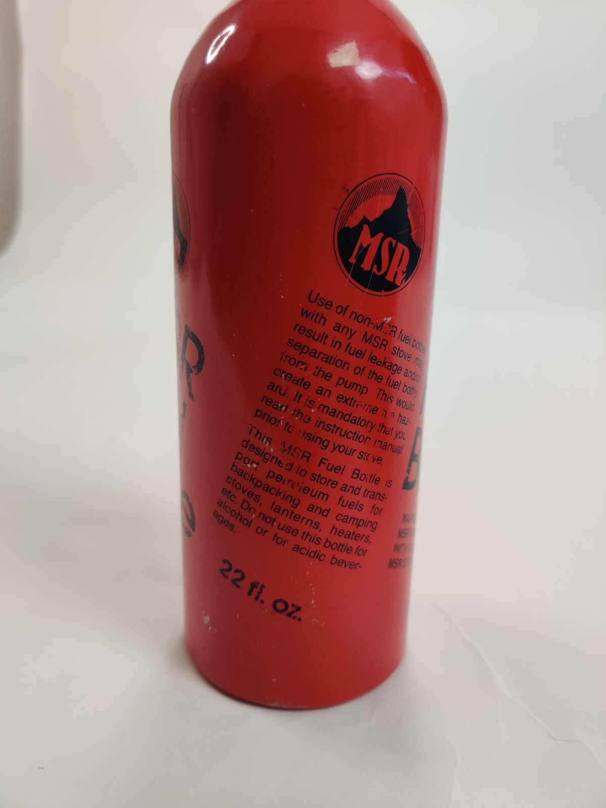 MSR Red Fuel Bottle 22oz Mountain Safety Research for Camp