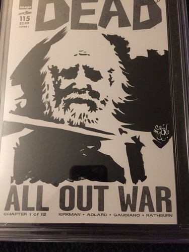 THE WALKING DEAD HERSHEL 9.8 SKETCH COVER Chris McJunkin CGC SIGNATURE SERIES SS