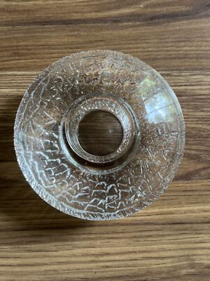 Orrefors Discus Crystal Glass Votive Candle Holder Lars Hellsten Sweden, NWOB