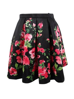 

Женская черная юбка трапециевидной формы выше колена на тюлевой подкладке SEQUIN HEARTS для юниоров, Черный