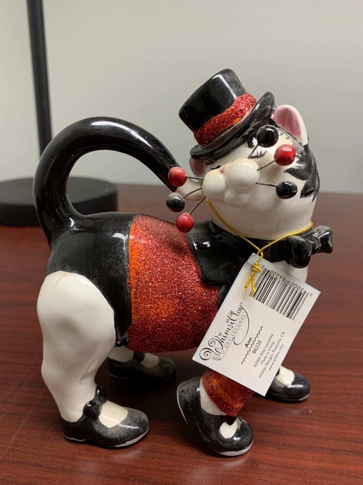 Amy LaCombe WhimsiClay Ann Cabaret Cat Ceramic Porcelain Amy LaCombe WhimsiClay Ann Cabaret Cat Ceramic Porcelain