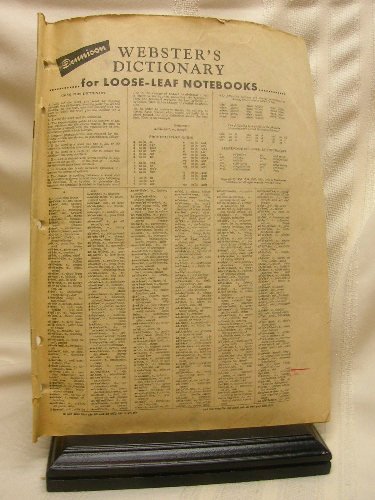 月末値下【激レア】WEBSTER'S DICTIONARY 1959 1959 Webster's Unified Dictionary and Encyclopedia – Nick