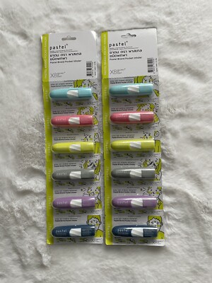 12pcs Pastel Pocket Nasal Inhaler Portable Light Fresh Scent Congestion Relief