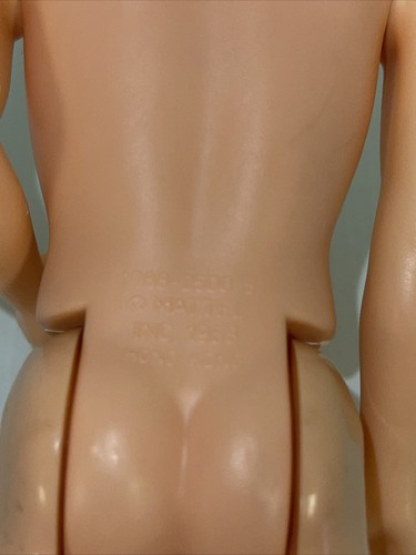 Vintage 1968 Ken Barbie Doll Molded Brown Hair Blue Eyes Bendable Legs Hong Kong