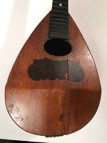 ANTIQUE LATE 1800’s JOSEPH BOHMANN ROUND TATER BACK MANDOLIN