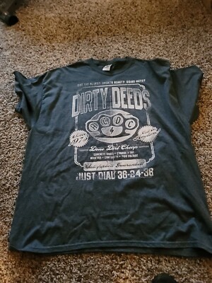 AC/DC 'Dirty Deeds Done Dirt Cheap Just Dial' (gray) T-Shirt - used 2xl