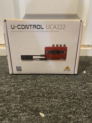 Behringer U-Control UCA222 Ultra-Low Latency 2 In/2 Out USB Audio Interface with