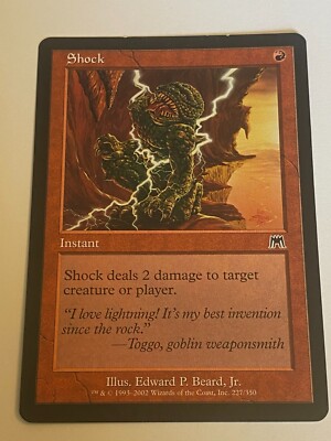 Shock -  Magic the Gathering MTG Onslaught Single Card