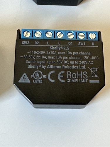Shelly 2.5 Relay Light, Switch WiFi Smart Home Automation