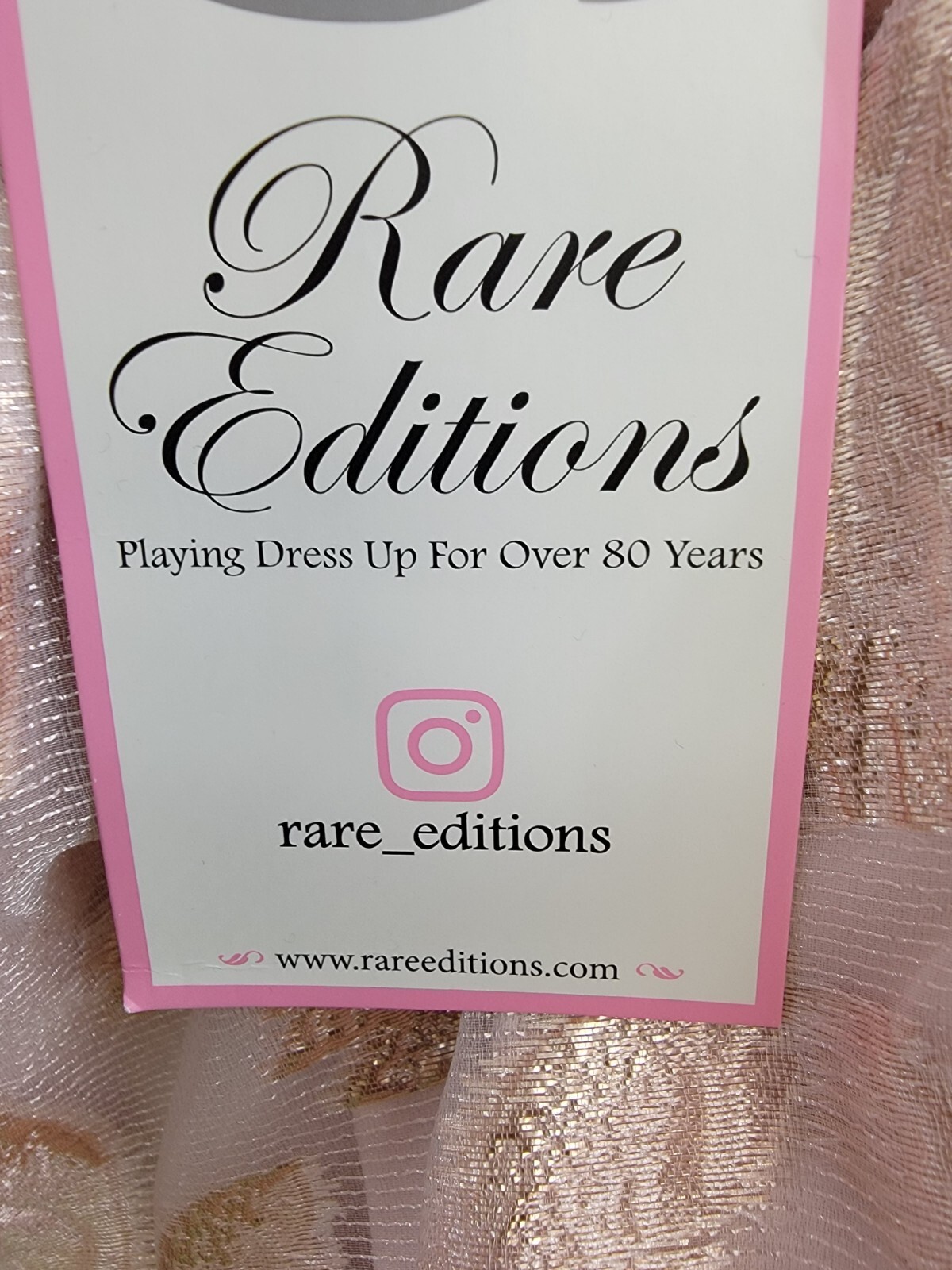 Rare Editions Puff-Sleeve Burnout Organza Dress Little Girls' 5 Blush Back Zip - Picture 15 of 16