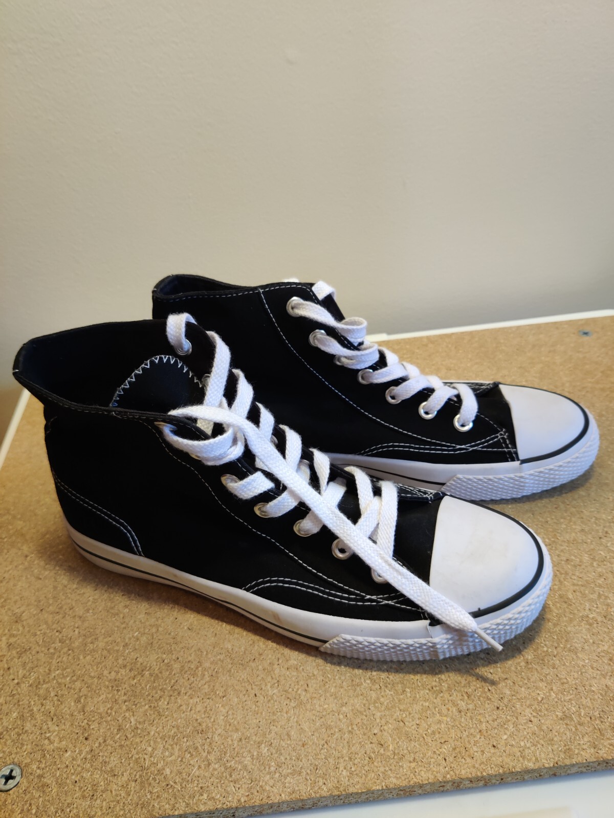 Airwalk Women's Legacee Sneakers Shoes Black White 169298 High Top Lace Up 11 M