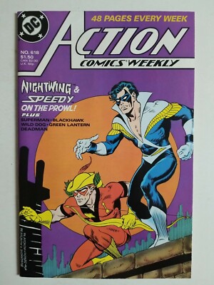 Action Comics #611 FN 1988 Stock Image Action Comics #611 FN 1988 Stock Image