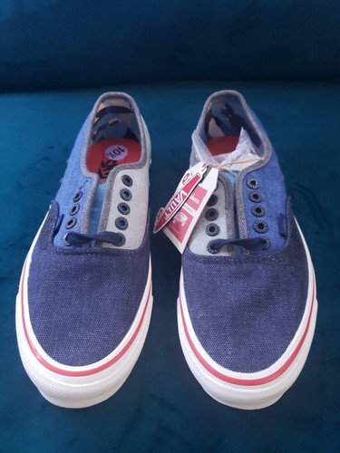 Size 10.5 - VANS Authentic OG LX x Nigel Cabourn Crazy Navy