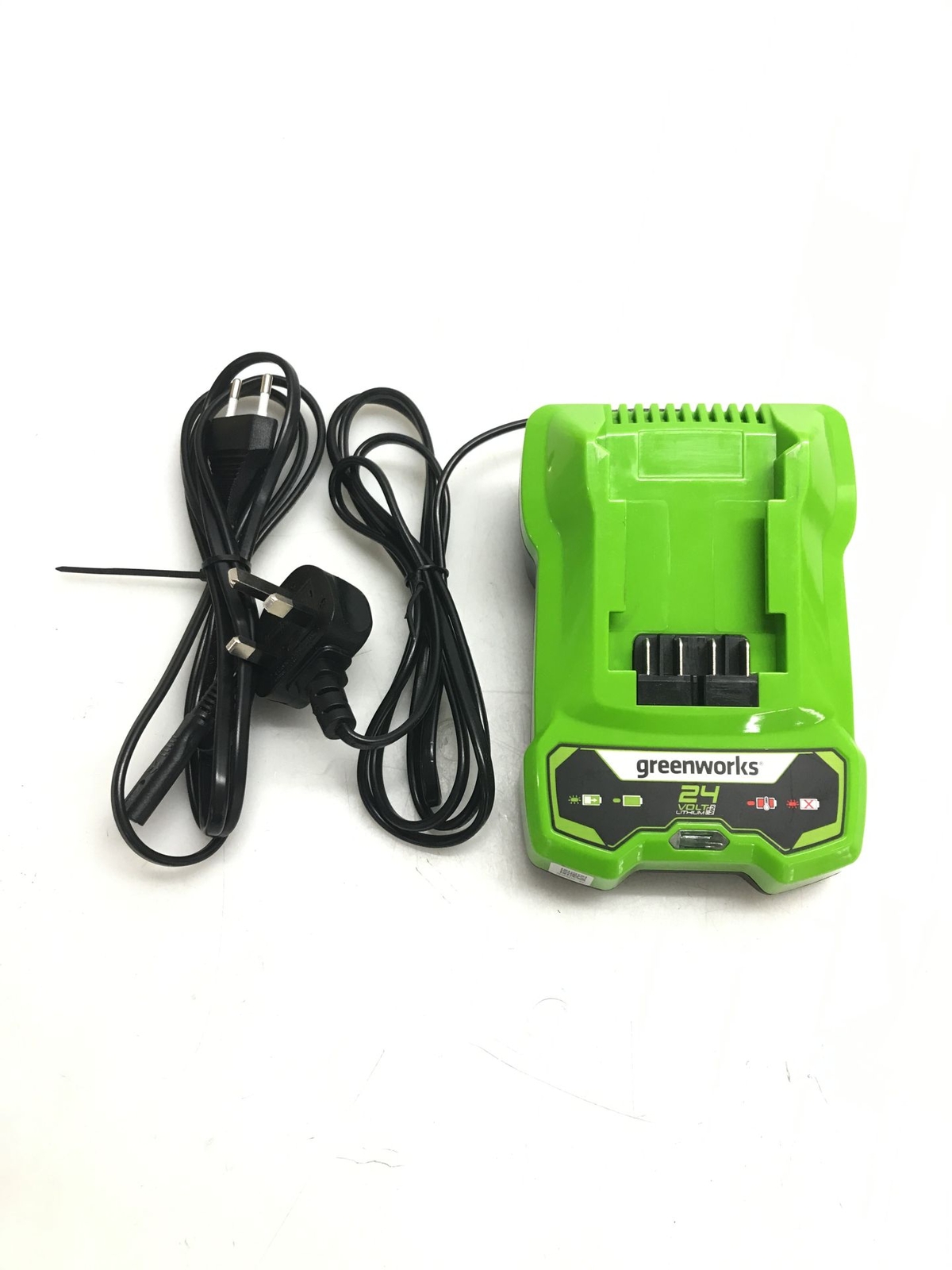 Caricabatterie 24V Per Greenworks – Compatibile Con Tutte Le Batterie Serie 24V, Ricarica Doppia, Certificato CE