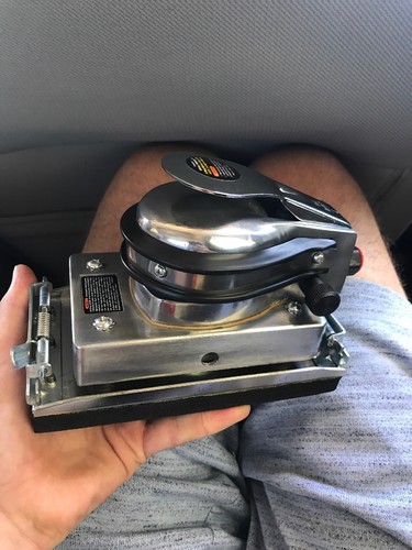 Central Pneumatic Jitterbug air sander 8.5 CFM at 90 psi.